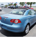 volkswagen eos 2008 lt  blue coupe 2 0 t gasoline 4 cylinders front wheel drive automatic 78501