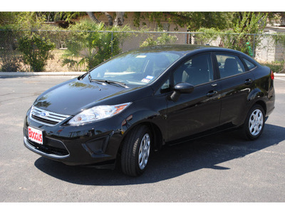 ford fiesta 2012 black sedan se gasoline 4 cylinders front wheel drive automatic 78501