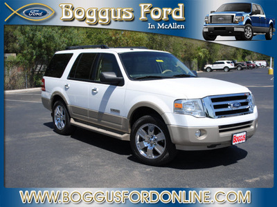 ford expedition 2007 white suv eddie bauer gasoline 8 cylinders rear wheel drive automatic 78501