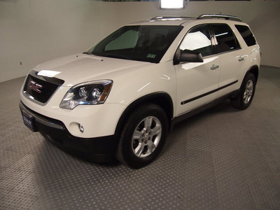 gmc acadia 2009 white suv sle 1 gasoline 6 cylinders front wheel drive automatic 75219