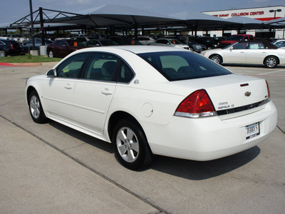 chevrolet impala 2009 white sedan lt flex fuel 6 cylinders front wheel drive automatic 76087