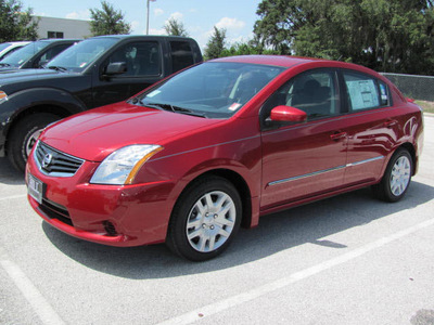 nissan sentra 2012 red sedan s gasoline 4 cylinders front wheel drive automatic 33884