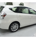 toyota prius v 2012 white wagon five hybrid 4 cylinders front wheel drive automatic 91731