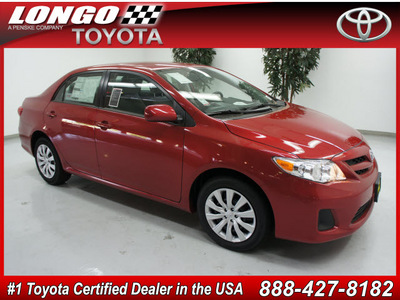toyota corolla 2012 red sedan le gasoline 4 cylinders front wheel drive not specified 91731