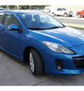 mazda mazda3 2012 blue hatchback s grand touring gasoline 4 cylinders front wheel drive automatic 78757