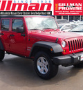 jeep wrangler unlimited 2010 red suv 4wd x unlm gasoline 6 cylinders 4 wheel drive automatic 77090