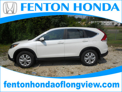 honda cr v 2012 white suv ex gasoline 4 cylinders front wheel drive automatic 75606