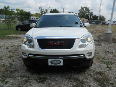gmc acadia 2008 white suv slt 1 gasoline 6 cylinders front wheel drive automatic 75606