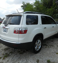 gmc acadia 2008 white suv slt 1 gasoline 6 cylinders front wheel drive automatic 75606