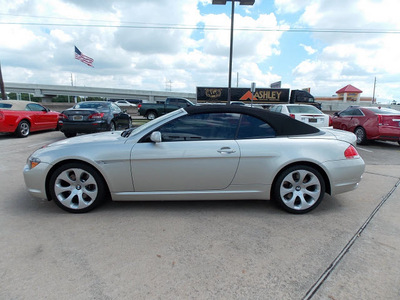 bmw 6 series 2007 silver 650i gasoline 8 cylinders rear wheel drive shiftable automatic 77074