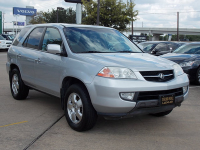 acura mdx 2003 silver suv gasoline 6 cylinders sohc all whee drive automatic with overdrive 77074