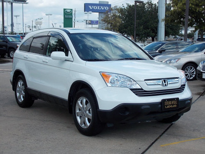honda cr v 2008 white suv ex l gasoline 4 cylinders front wheel drive automatic with overdrive 77074