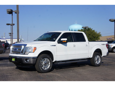 ford f 150 2012 white lariat flex fuel 8 cylinders 4 wheel drive automatic 79407