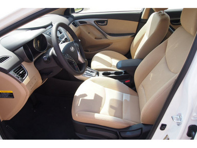 hyundai elantra 2013 white sedan gls gasoline 4 cylinders front wheel drive automatic 77074