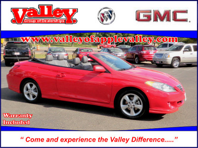 toyota camry solara 2006 red sle v6 gasoline 6 cylinders front wheel drive automatic 55124