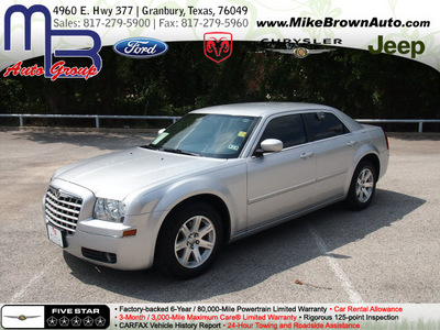 chrysler 300 2007 silver sedan touring gasoline 6 cylinders rear wheel drive automatic 76049