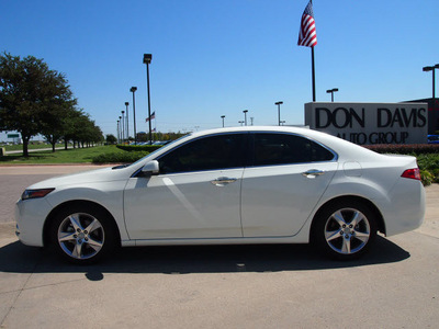acura tsx 2011 white sedan gasoline 4 cylinders front wheel drive automatic 76018
