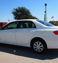 toyota corolla 2011 white sedan le gasoline 4 cylinders front wheel drive automatic 76018