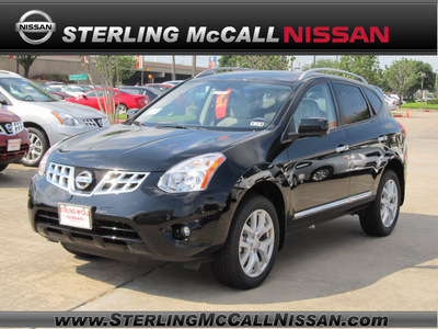nissan rogue 2012 black sv gasoline 4 cylinders front wheel drive automatic with overdrive 77477