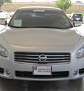 nissan maxima 2009 silver sedan 3 5 sv gasoline 6 cylinders front wheel drive shiftable automatic 77477