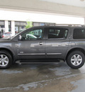 nissan armada 2009 dk  gray suv se ffv flex fuel 8 cylinders 2 wheel drive automatic with overdrive 77477