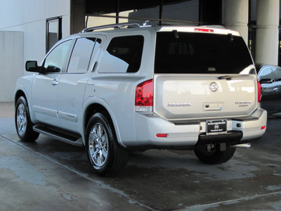 nissan armada 2011 silver suv platinum flex fuel 8 cylinders 2 wheel drive automatic with overdrive 77477