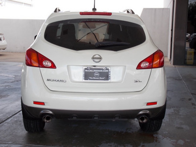 nissan murano 2009 off white suv sl gasoline 6 cylinders front wheel drive automatic with overdrive 77477