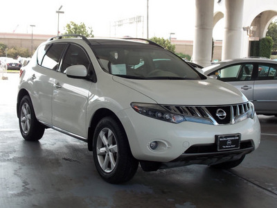 nissan murano 2009 off white suv sl gasoline 6 cylinders front wheel drive automatic with overdrive 77477