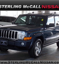 jeep commander 2010 blue suv sport gasoline 6 cylinders 2 wheel drive shiftable automatic 77477