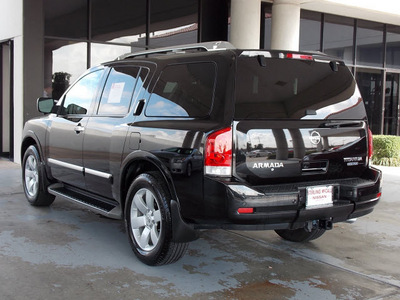 nissan armada 2010 black suv titanium flex fuel 8 cylinders 2 wheel drive automatic with overdrive 77477