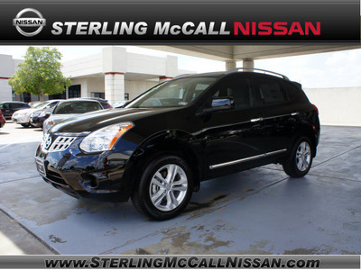 nissan rogue 2013 black sl gasoline 4 cylinders front wheel drive automatic 77477