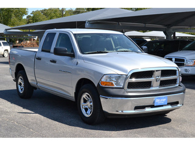 ram 1500 2011 silver pickup truck st gasoline 6 cylinders 2 wheel drive automatic 76401