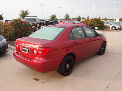 toyota corolla 2008 dk  red sedan le gasoline 4 cylinders front wheel drive automatic 76049