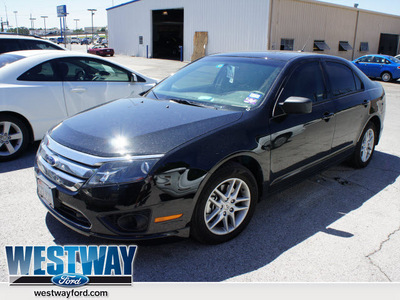 ford fusion 2012 black sedan s gasoline 4 cylinders front wheel drive automatic 75062