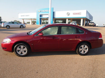 chevrolet impala 2008 red sedan lt flex fuel 6 cylinders front wheel drive automatic 77859