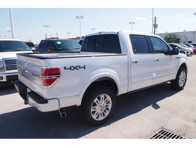 ford f 150 2012 white platinum gasoline 6 cylinders 4 wheel drive automatic 77074