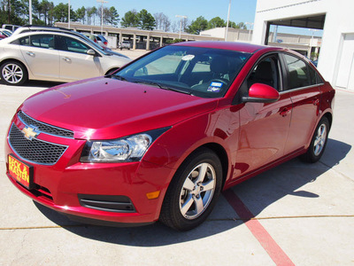 chevrolet cruze 2012 red sedan lt fleet gasoline 4 cylinders front wheel drive automatic 77375