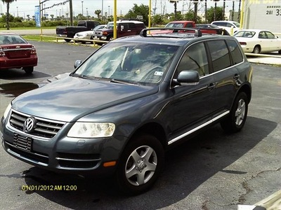 volkswagen touareg 2005 blue suv v6 gasoline 6 cylinders all whee drive automatic 77565