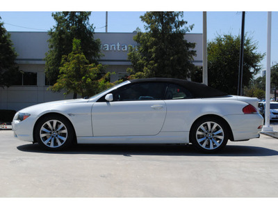 bmw 6 series 2007 white 650i gasoline 8 cylinders rear wheel drive automatic 77002