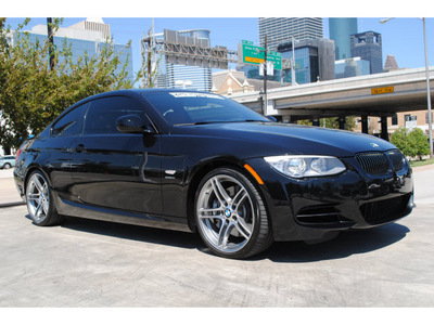 bmw 3 series 2012 black coupe 335is gasoline 6 cylinders rear wheel drive automatic 77002