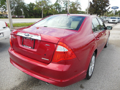 ford fusion 2011 red sedan sel flex fuel 6 cylinders front wheel drive automatic 32783