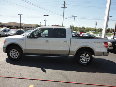 ford f 150 2010 white lariat flex fuel 8 cylinders 4 wheel drive automatic 37087