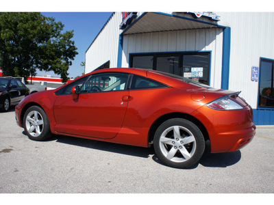 mitsubishi eclipse 2009 orange coupe gs gasoline 4 cylinders front wheel drive automatic 76541