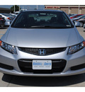 honda civic 2012 silver coupe gasoline 4 cylinders front wheel drive 5 speed automatic 77025