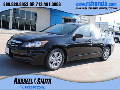 honda accord 2012 black sedan se gasoline 4 cylinders front wheel drive 5 speed automatic 77025