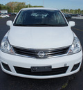 nissan versa 2010 white hatchback gasoline 4 cylinders front wheel drive automatic 19153