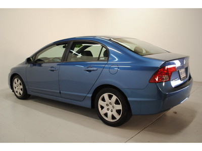 honda civic 2006 blue sedan lx gasoline 4 cylinders front wheel drive automatic 77025