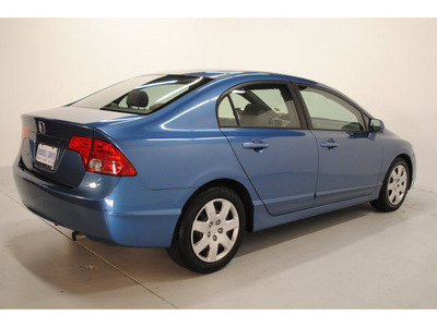 honda civic 2006 blue sedan lx gasoline 4 cylinders front wheel drive automatic 77025