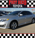 toyota camry 2012 silver sedan se gasoline 4 cylinders front wheel drive automatic 77469