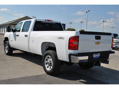 chevrolet silverado 2500hd 2013 white work truck diesel 8 cylinders 4 wheel drive automatic 78216